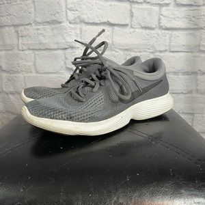 Grey Nike Revolution Tennis Shoes